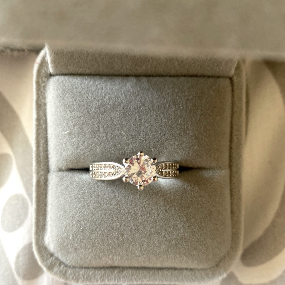 Created Moissanite ring